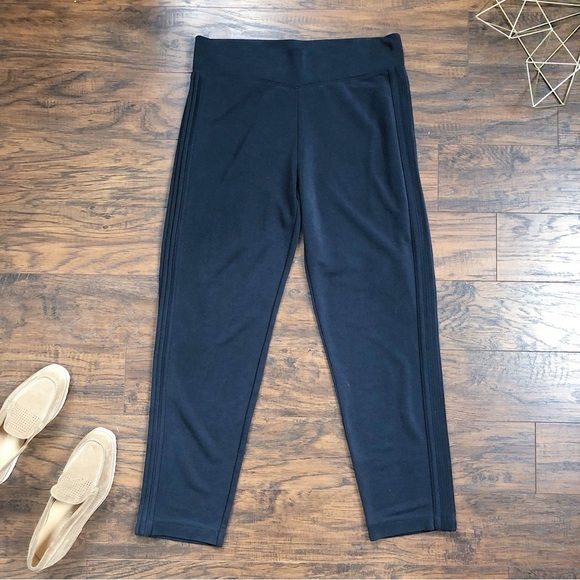 Athleta • Serenity Pant black modal knit lounge high rise cropped tapered slim - Picture 2 of 12